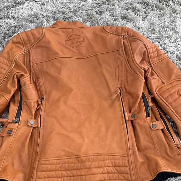 Harley-Davidson Women's Brown Leather Jacket - Picture 2 of 3